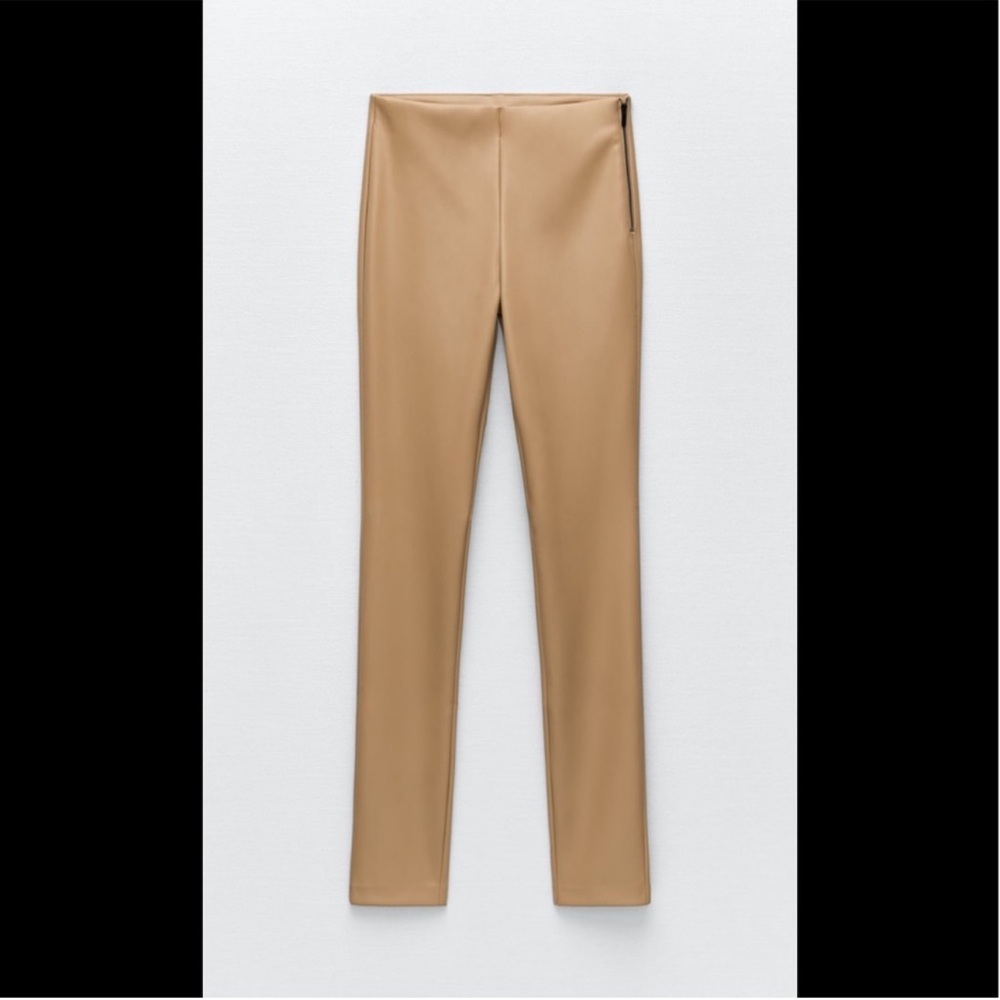 Zara faux leather leggings